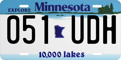 MN license plate 051UDH