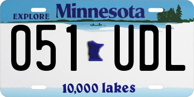 MN license plate 051UDL