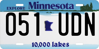 MN license plate 051UDN