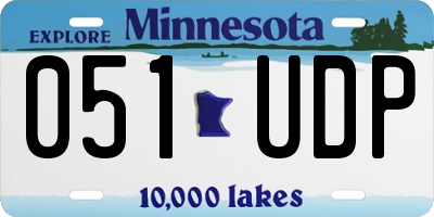 MN license plate 051UDP