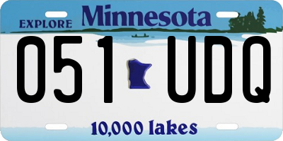 MN license plate 051UDQ