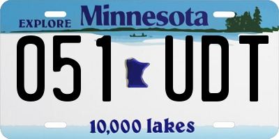 MN license plate 051UDT