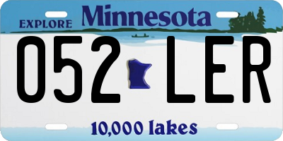 MN license plate 052LER