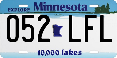 MN license plate 052LFL