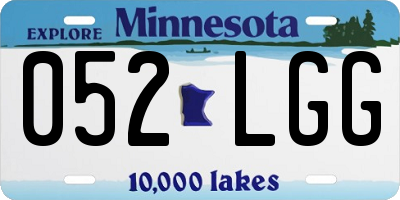 MN license plate 052LGG