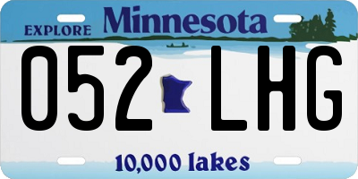 MN license plate 052LHG
