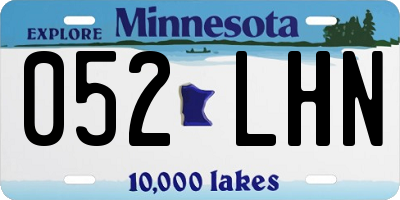 MN license plate 052LHN