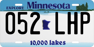 MN license plate 052LHP