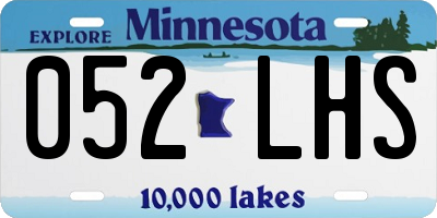 MN license plate 052LHS