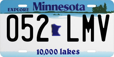 MN license plate 052LMV