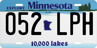 MN license plate 052LPH