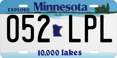 MN license plate 052LPL
