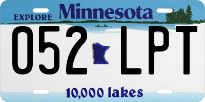 MN license plate 052LPT