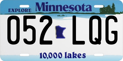 MN license plate 052LQG