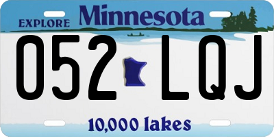 MN license plate 052LQJ