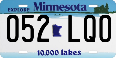 MN license plate 052LQO