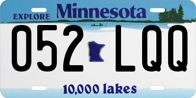 MN license plate 052LQQ
