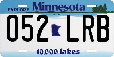 MN license plate 052LRB