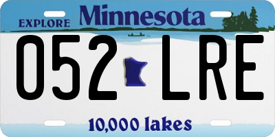 MN license plate 052LRE