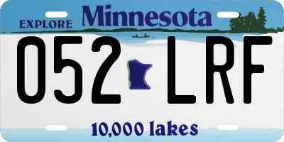 MN license plate 052LRF