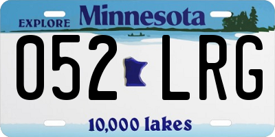 MN license plate 052LRG