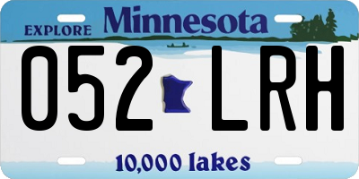 MN license plate 052LRH