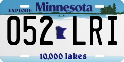 MN license plate 052LRI