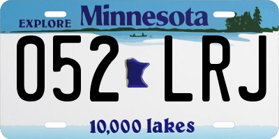 MN license plate 052LRJ
