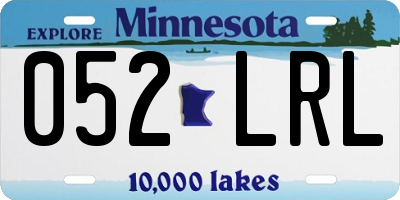 MN license plate 052LRL
