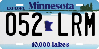 MN license plate 052LRM