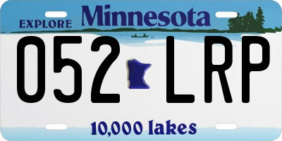 MN license plate 052LRP