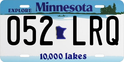 MN license plate 052LRQ