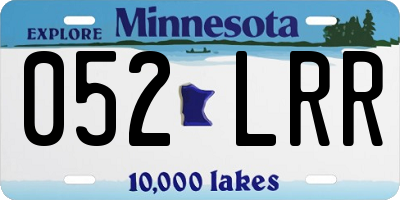MN license plate 052LRR
