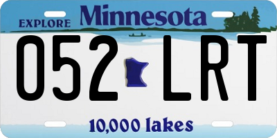 MN license plate 052LRT