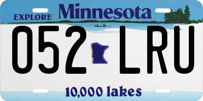 MN license plate 052LRU