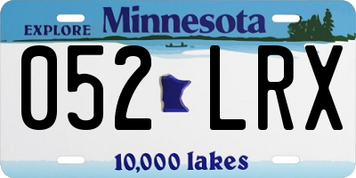 MN license plate 052LRX
