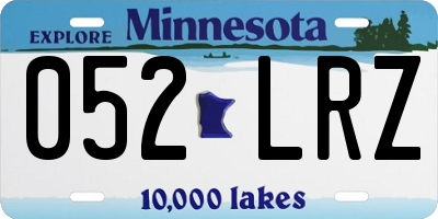 MN license plate 052LRZ