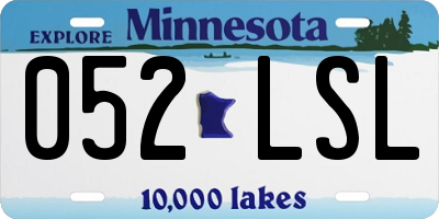 MN license plate 052LSL