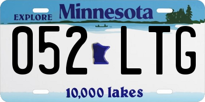 MN license plate 052LTG