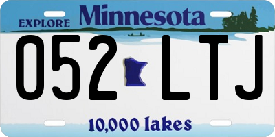 MN license plate 052LTJ