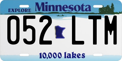 MN license plate 052LTM