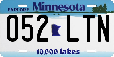 MN license plate 052LTN