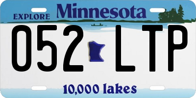 MN license plate 052LTP
