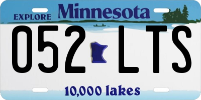 MN license plate 052LTS