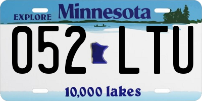 MN license plate 052LTU