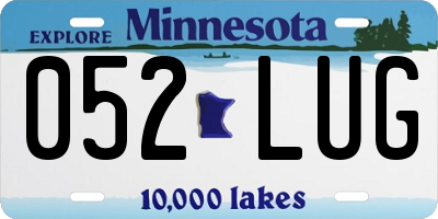 MN license plate 052LUG