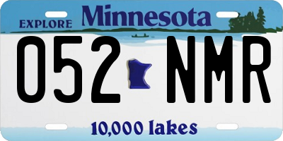 MN license plate 052NMR