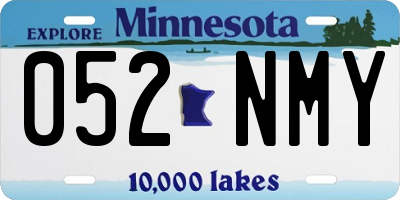 MN license plate 052NMY