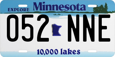 MN license plate 052NNE