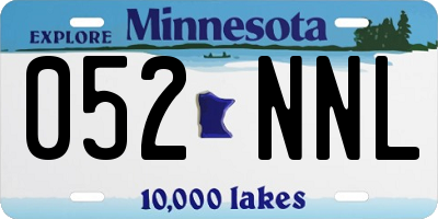 MN license plate 052NNL